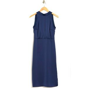 Sam Edelman Halter Neck Satin Midi Dress